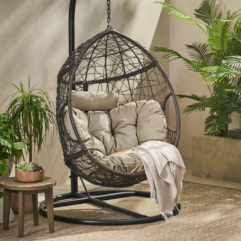 US Local KYLIE HANGING BASKET-BROWN Only Basket ,NOT Include A Hanging Stand