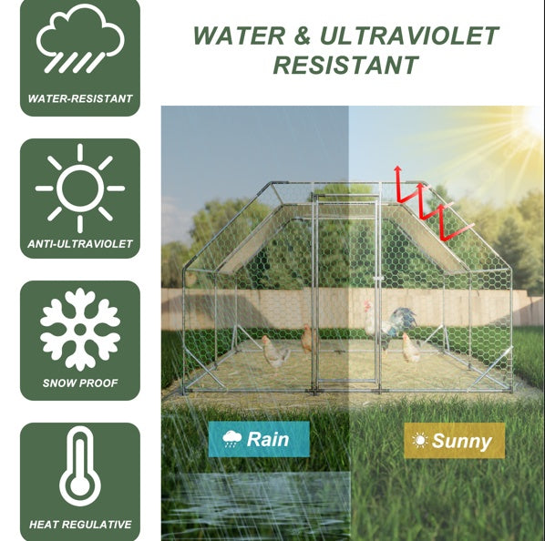 US Local 10x13 Foot Flat Top Chicken Coop