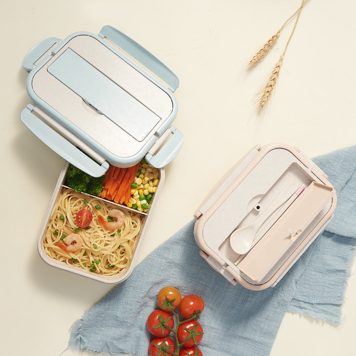 Split Box Bento Japanese-style Sealed Microwave Oven