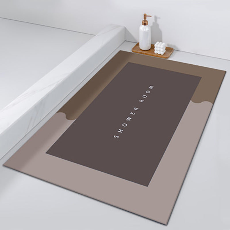 Bathroom Absorbent Rug Mat Rubber Quick-drying