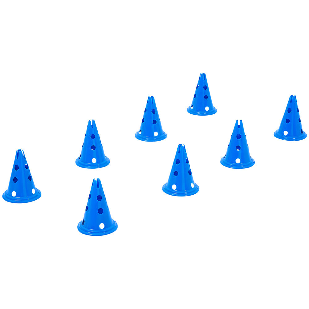 US Local VEVOR Dog Agility Hurdle Cone Set 6 PCS Kit-12 XCones 6 XAgility Rods With Bag