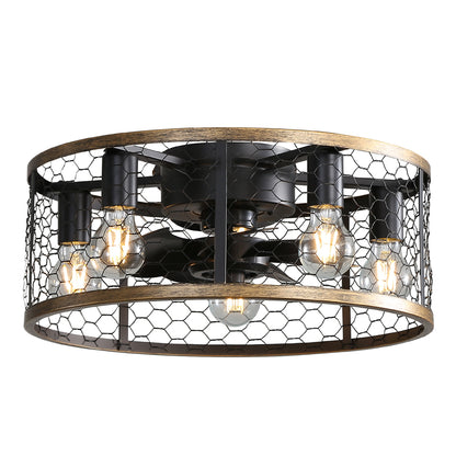 US Local Metallic Black Ceiling Fan