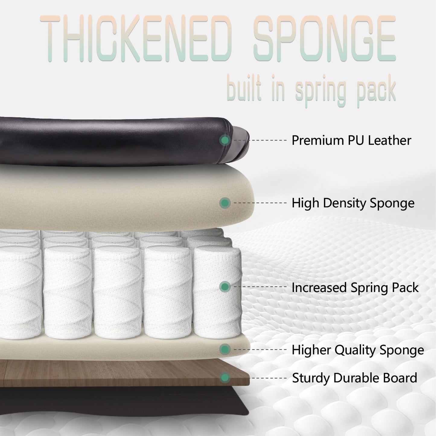 US Local Executive Chair With Headrest Thicker