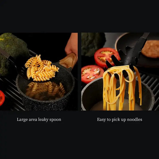 US Local High Quality 5-piece Cooking Utensil Set - Stainless Steel Handle And Nylon Faucet, Non Stick Pan, Heat-resistant, Suitable For Home Use, Kitchen Gift, USPS Shipping, Supports Self Pickup