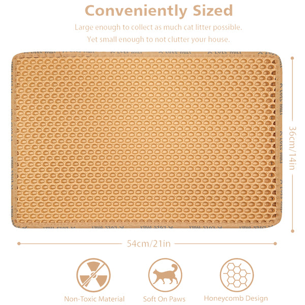 US Local Double Layer Rice Shaped Cat Litter Pad