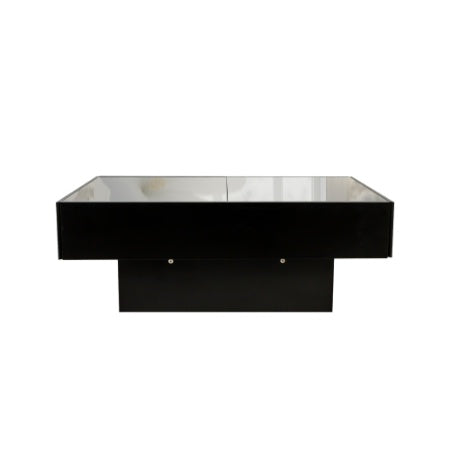 US Local Coffee Table With Sliding Tabletop, Center Table With Hidden Storage Compartment, Extendable Table For Living Room