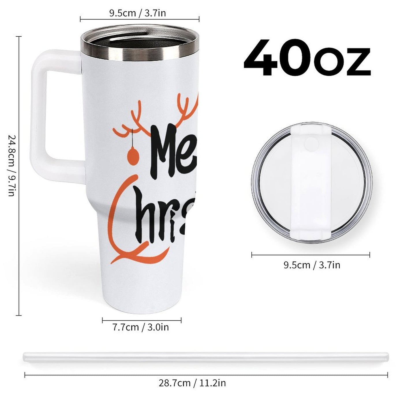 PHDT00021 POD US Local Tumbler 40 oz Large Capacity Car Cup Christmas