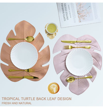 Anti-scalding leaf placemat