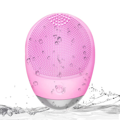 High Frequency Vibration Silicone Facial Cleansing Brush USB Rechargeable Electric Waterproof Silicone Facial Cleanser Thanksgiving Gift Christmas Gift Unisex