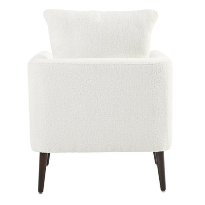 US Local Solid Wood Leg Fabric Armchair
