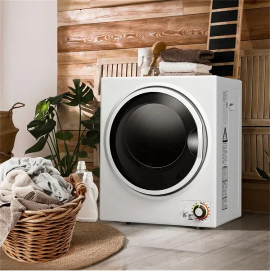 US Local 850W Compact Portable Clothes Dryer - 10 Lbs Wet Capacity, 5.5 Lbs Dry Load, Quiet Design  For Apartments Dorms