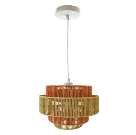 US Local Dorset Pendant Lamp - White And Natural Terracotta