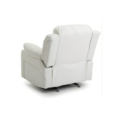 US Local Elegant White Recliner With Padded Arms