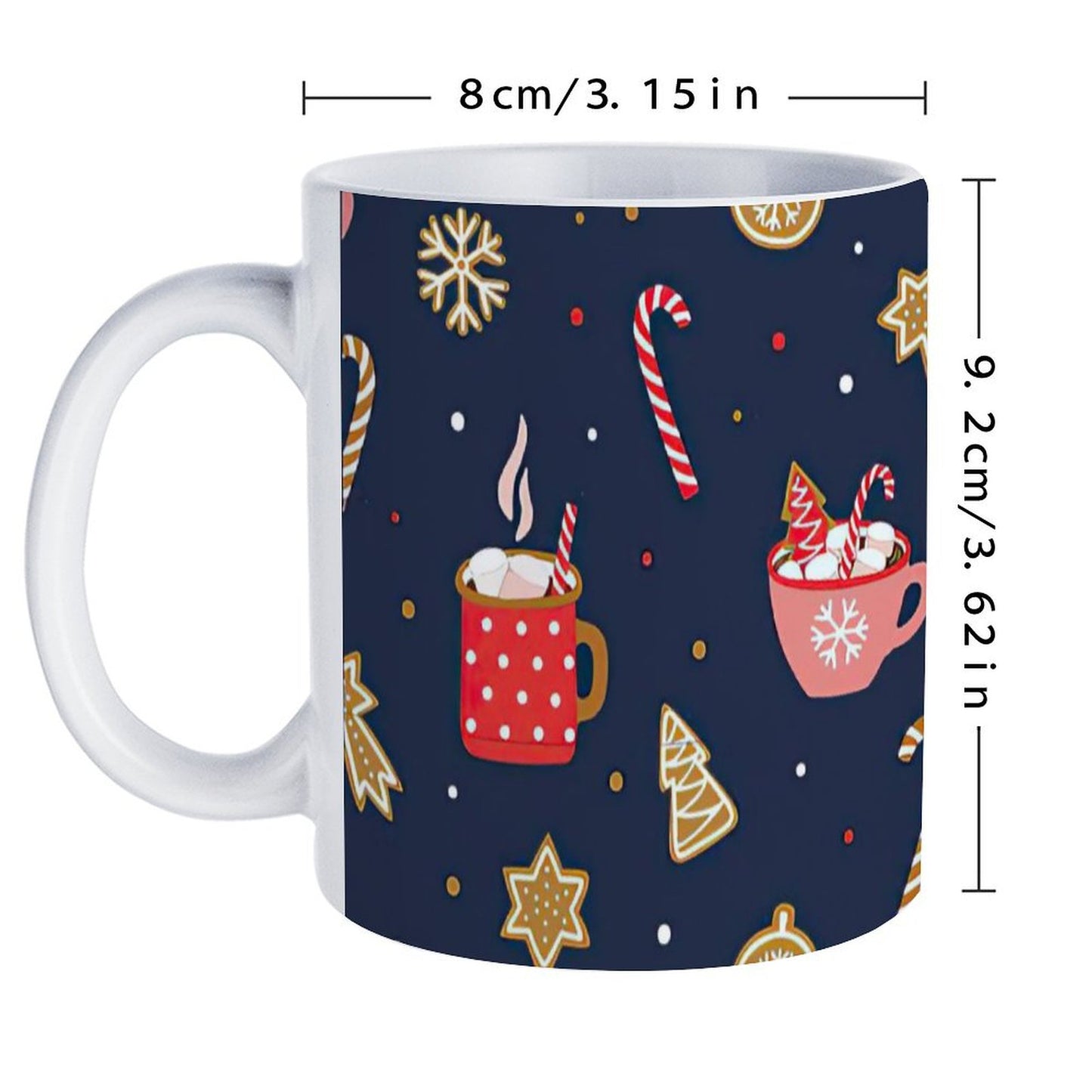 POD US Local White mug with full print, Christmas Gifts 0082