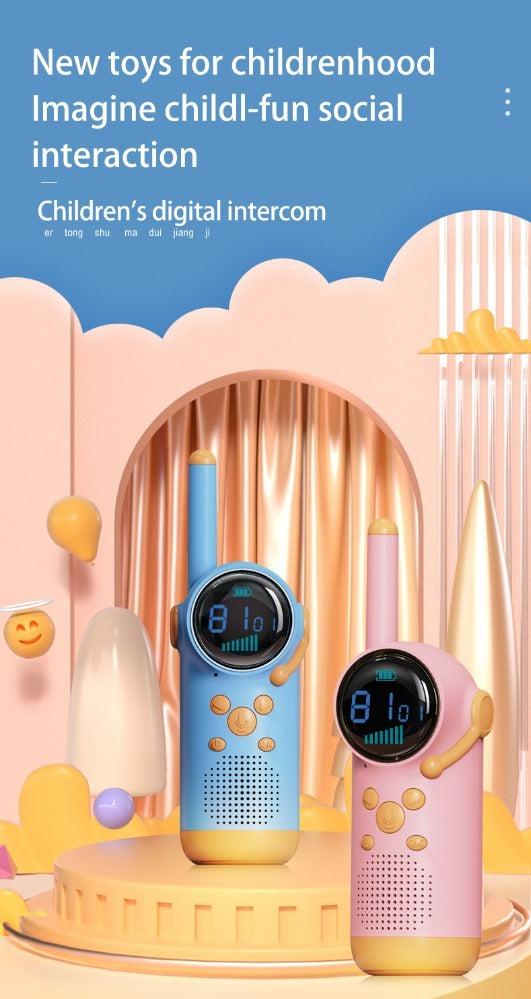 US Local Blue And Pink Walkie-talkies - Two Packs