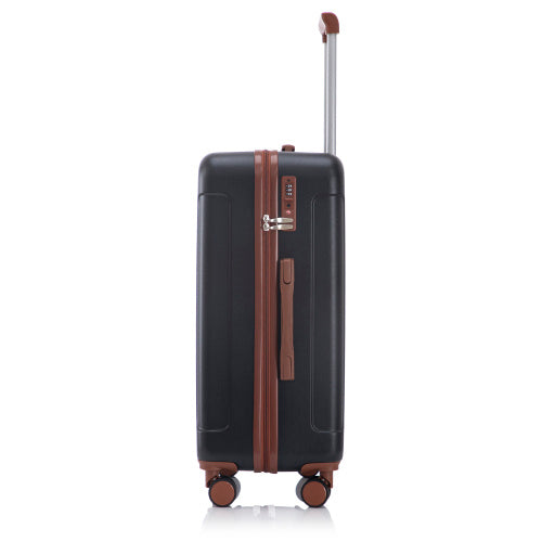 US Local 20   24  28  3 Pcs Set In ABS Spinner Wheel Luggage, Carry On Suitcase, Matching Color, TSA Combination Lock