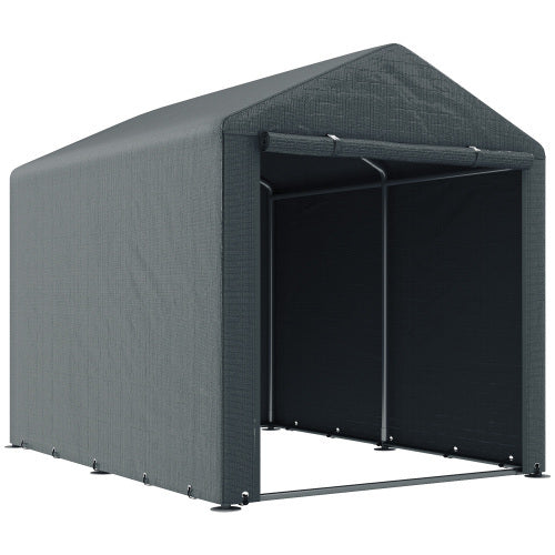 UK Local Outsunny 2.2 X 1.6 M Outdoor Storage Tent, With Accessories - Dark Grey