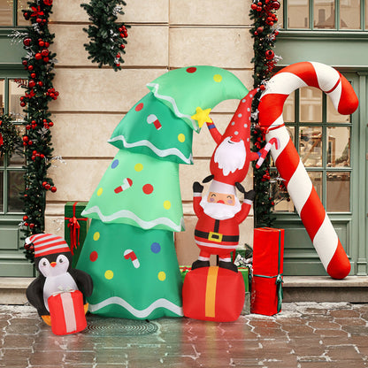 US Local 6ft 8 LED Lights Christmas Inflatable Decoration