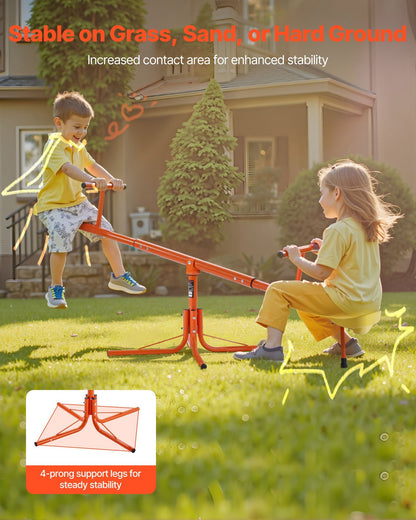 US Local Kids Seesaw 100 Lbs Capacity Swiveling 360 Degrees Rotating Teeter Totter