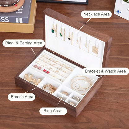 US Local Solid Wood Jewelry Storage Box