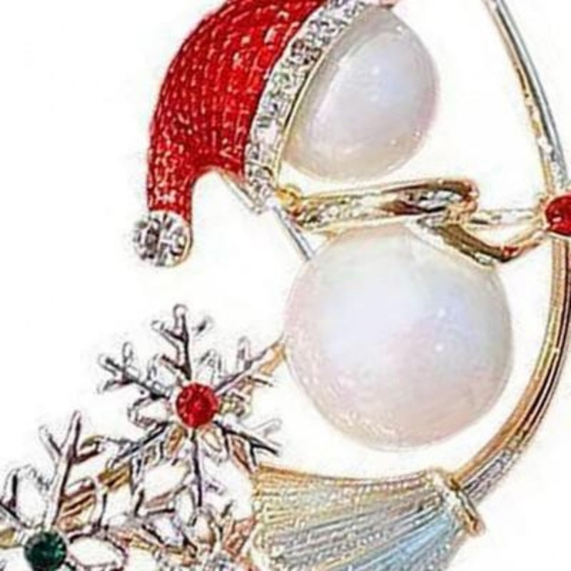 US Local Women's Christmas Brooch Pin Birthday Gift Daily Decoration Holiday Use
