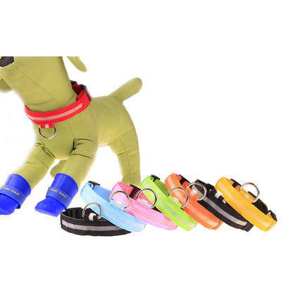 US Local LED Luminous Pet Dog Collar Night
