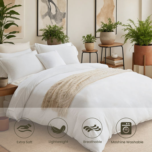 US Local Three-piece Bedding Set With Solid Color Quilt Cover And Pillowcase, Three-piece Bedding Set - Super Soft Microfiber Hotel Series - Brushed Super Soft And Machine Washable, Cute Pink Three-piece Set W