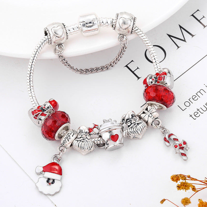 Bracelet DIY Santa Claus Truncheon Pendant Bracelet