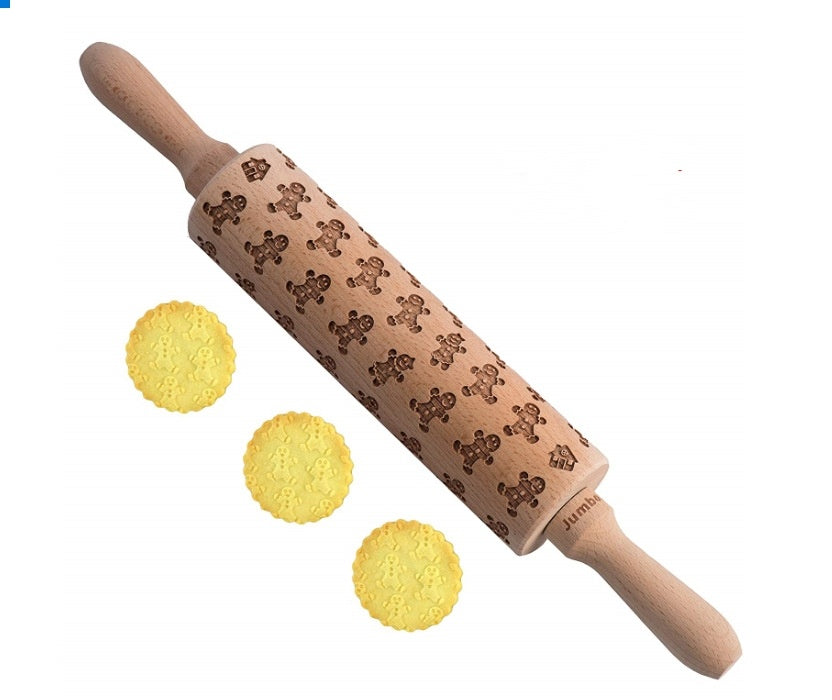 USA Local Rolling Pin Christmas Embossing