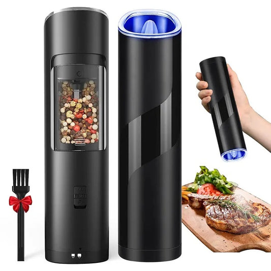 US Local Electric Salt And Pepper Grinder Automatic Gravity Sensor Battery