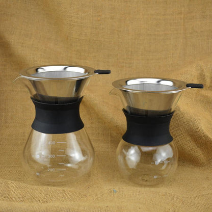 One-piece coffee drip pot