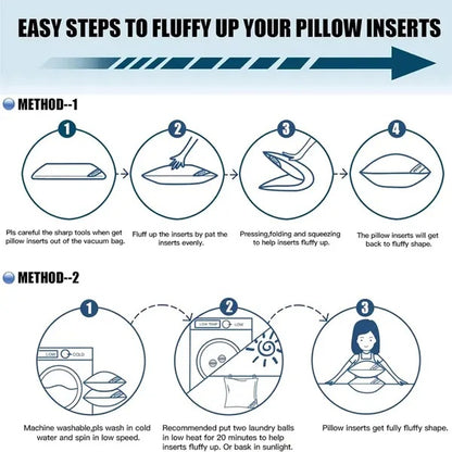 US Local Bed Pillows Blue 2pack