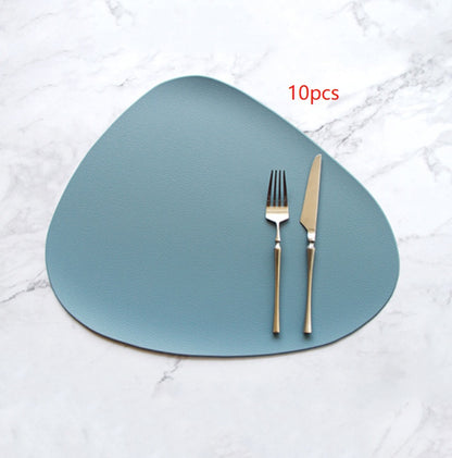 PU leather solid color placemat