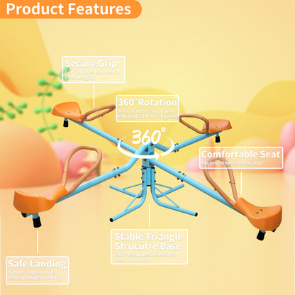 US Local Outdoor Children's Rotating Seesaw