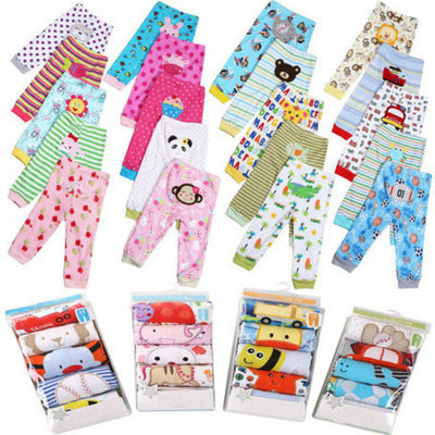 US Local Cartoon print children's leggings 5 pieces