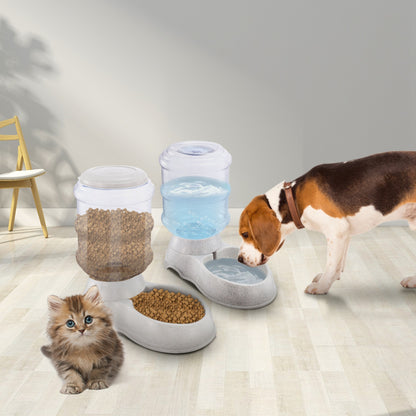 US Local 3.5L 1Gal Pet Water Dispenser Self-Dispensing Gravity Pets Water Feeder Automatic Pet Waterer Cat Dog
