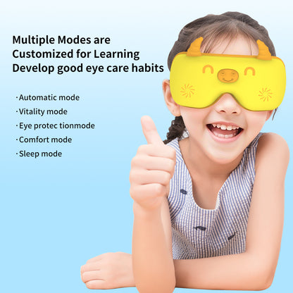US Local Smart Foldable Kids Eye Massager Bluetooth Heat Vibration Relief For Screen Fatigue