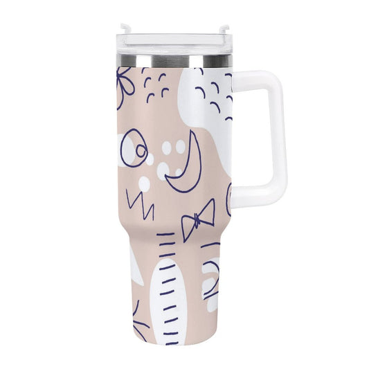 PHDT00529 POD US Local Tumbler 40oz Large Capacity Car Cup Graffiti, Abstract Geometry