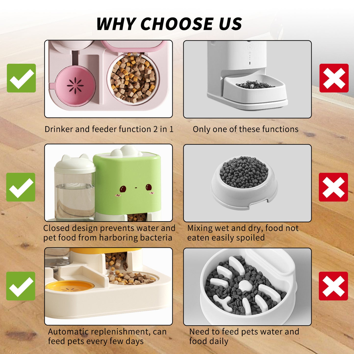 US Local 1 Piece Cartoon Cloud Cat Ear Feeding And Water Feeding Integrated Cat And Dog Universal Pet Essential Item For Home And Travel