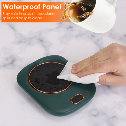 US Local 3 Color Options 1Pc Electric Coffee Mug Warmer For Desk Auto Shut Off USB Tea Milk Beverage Cup Heater Heating Plate For Office Home 3 Temperature Setting