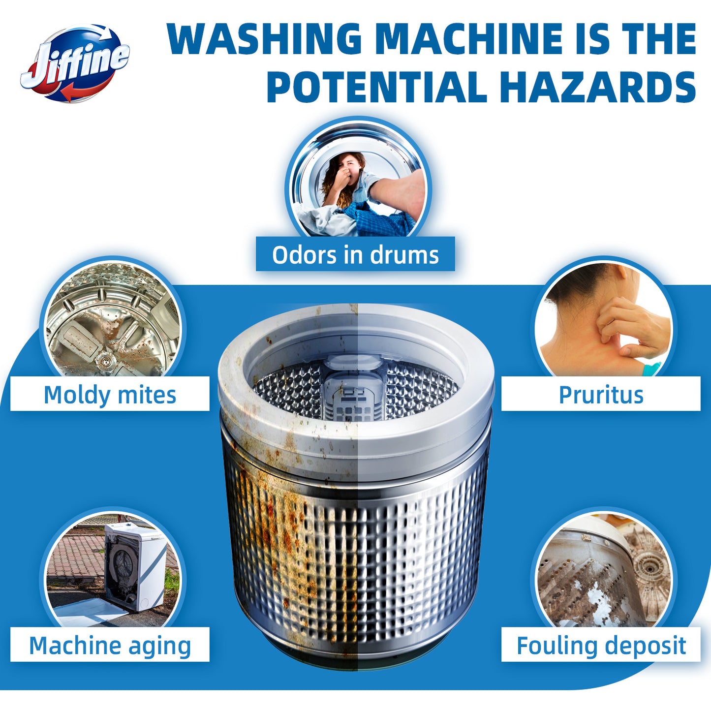 US Local JIFFINE Washing Machine Cleaner