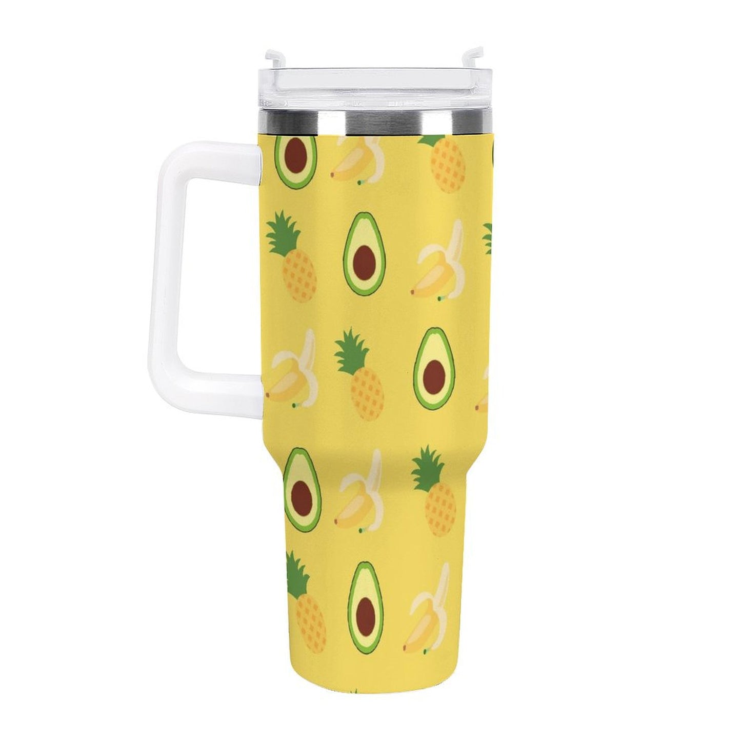 PHDT00096 POD US Local Tumbler 40 oz Large Capacity Car Cup Summer, Banana, Pineapple