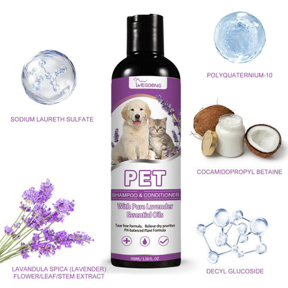 US Local Yegebang Pet Shampoo And Shower Gel Relieves Itchy Skin And Leaves Hair Smooth And Untangled