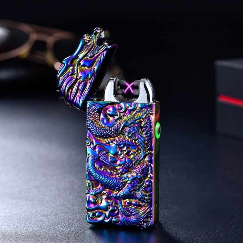 Rechargeable lighter creative metal windproof cigarette lighter