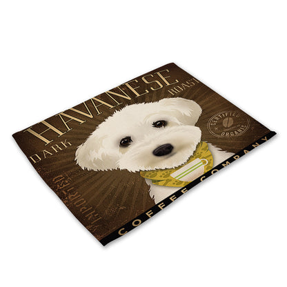 Nordic cartoon animal series placemat