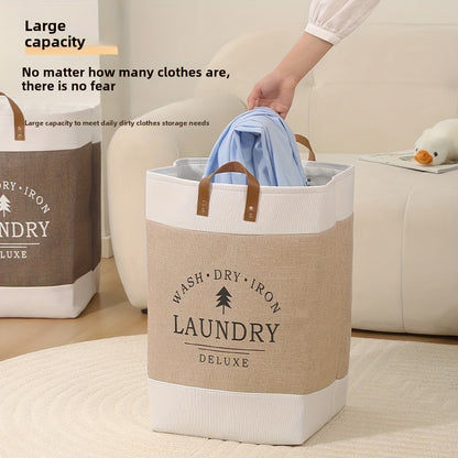 US Local Large-capacity Foldable Laundry Basket, Woven Basket, Storage Basket With Handles, Convenient For Storage