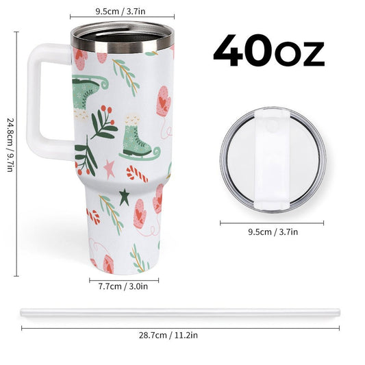 POD US Local 40 oz Large Capacity Car Cup Christmas, Skates