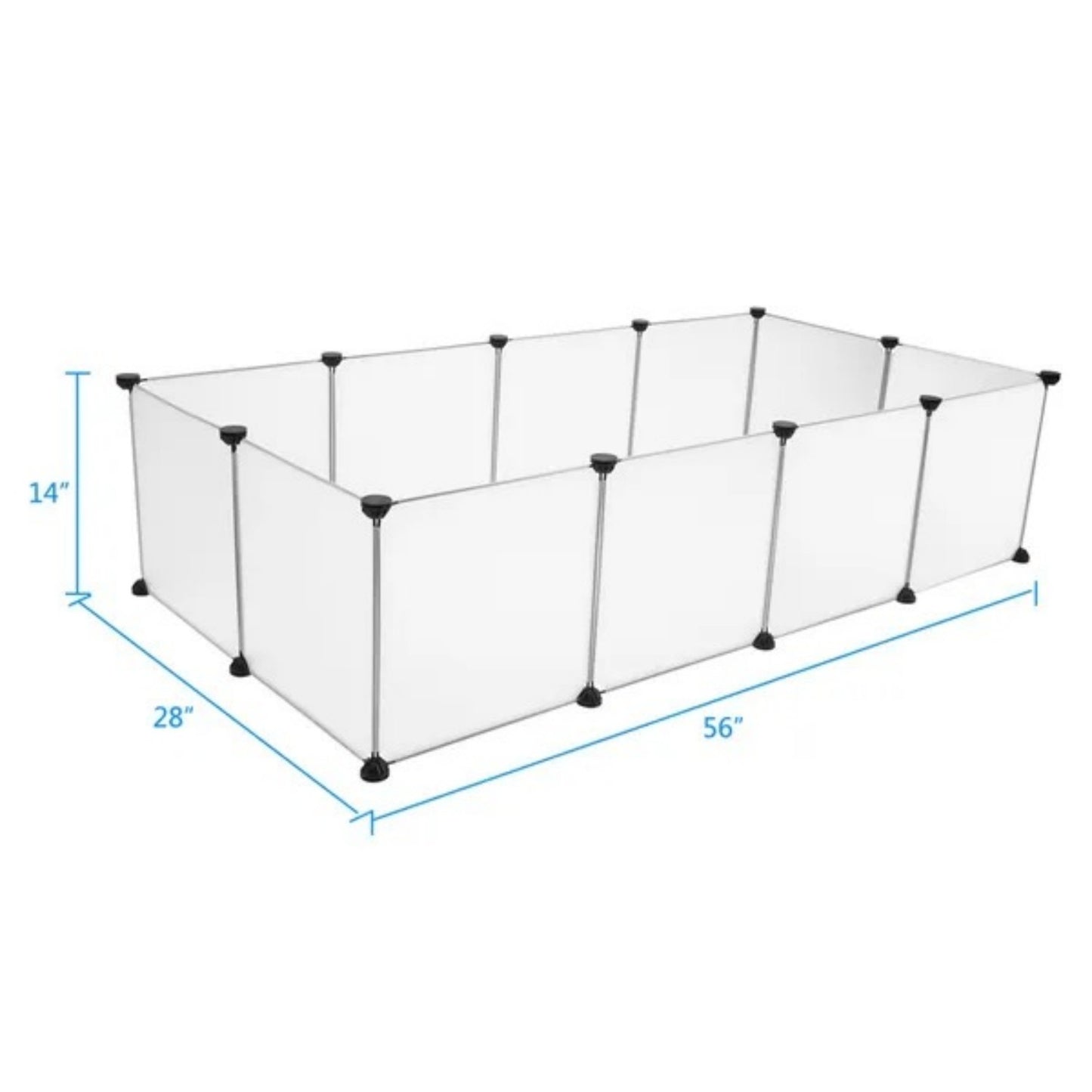 US Local Pet Playpen, Portable Large Plastic Yard Fence Small Animals, Puppy Kennel Crate Fence Tent RT