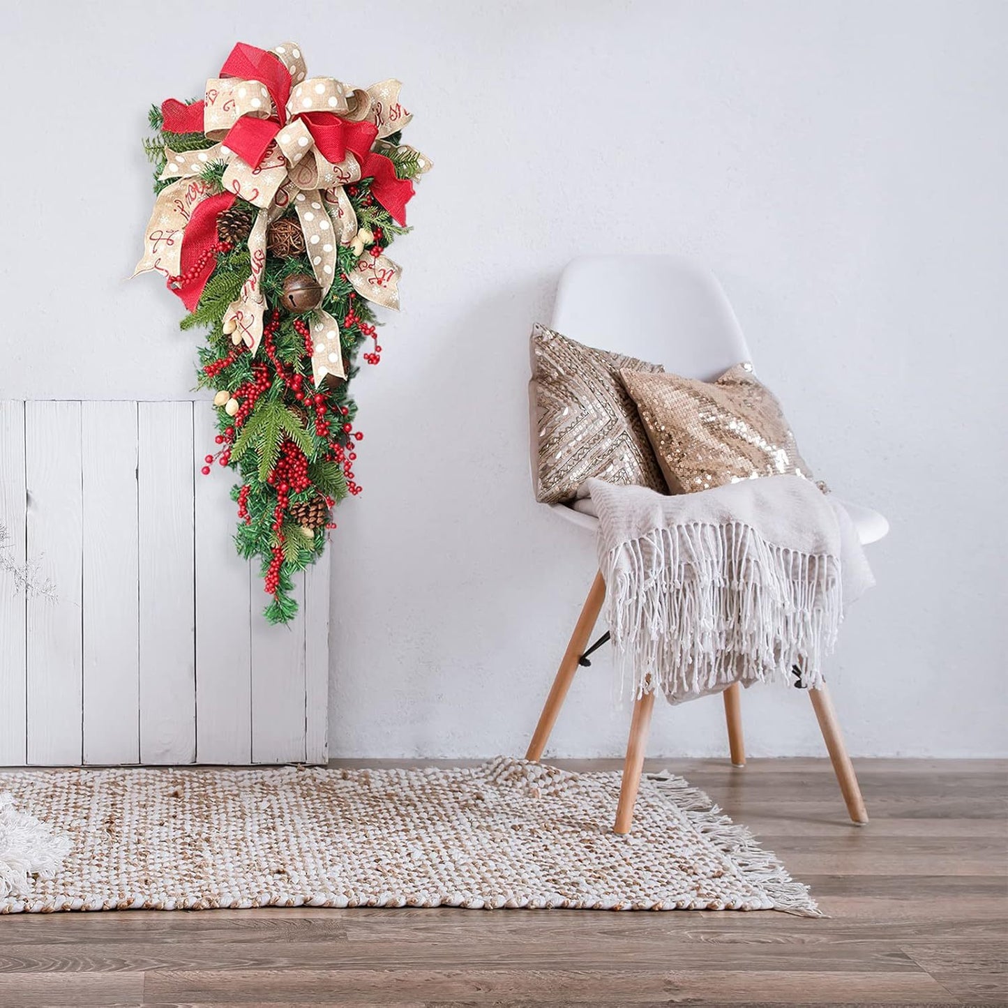 US Local A Christmas Door Hanging Christmas Decorations Holiday Accessories Birthday Party Supplies