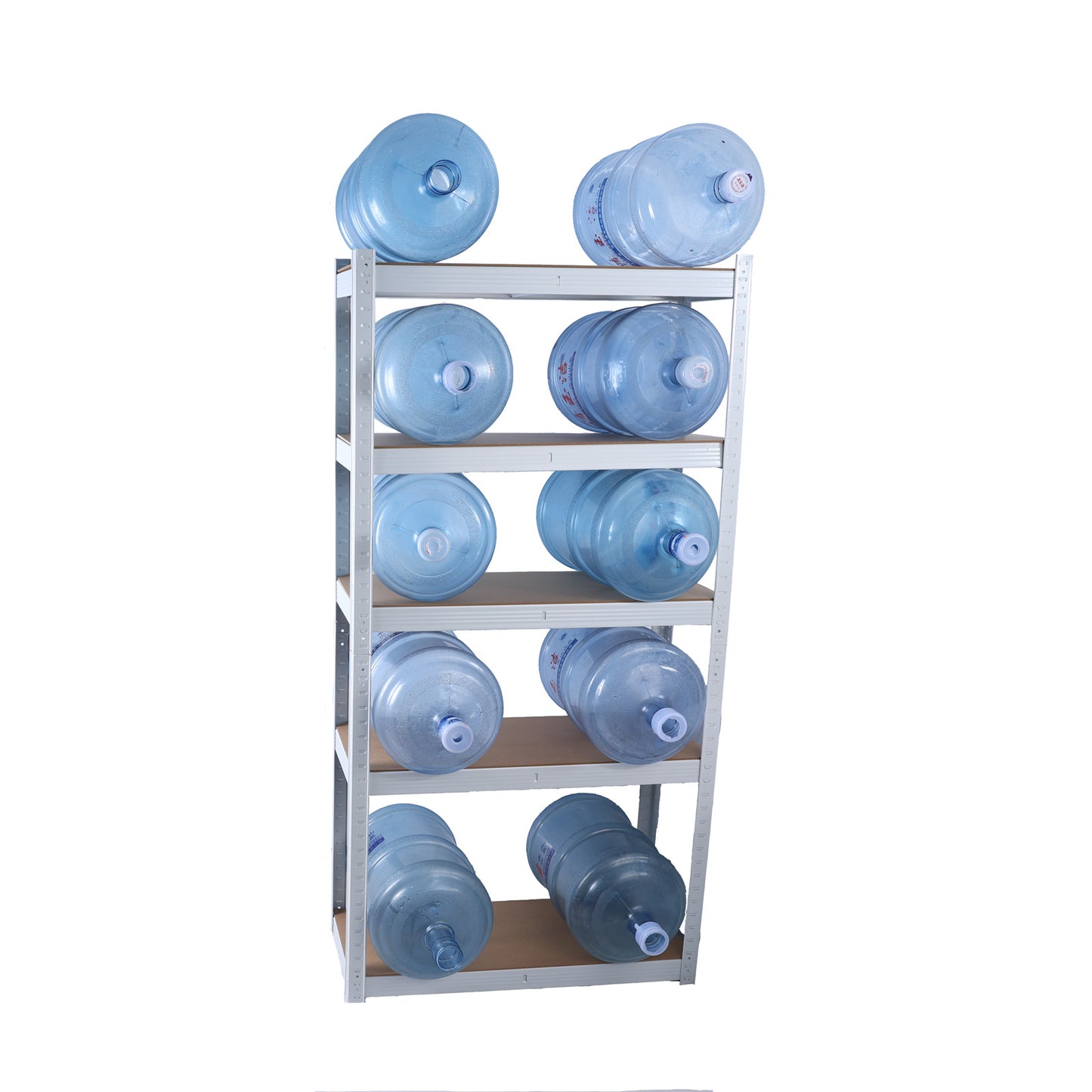 US Local 5 Layers Laminated White Metal Shelving Unit Adjustable Garage Storage Utility Rack Heavy Duty Shelf
